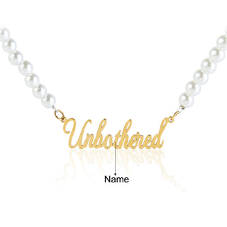 Personalized Pearl Name Necklace