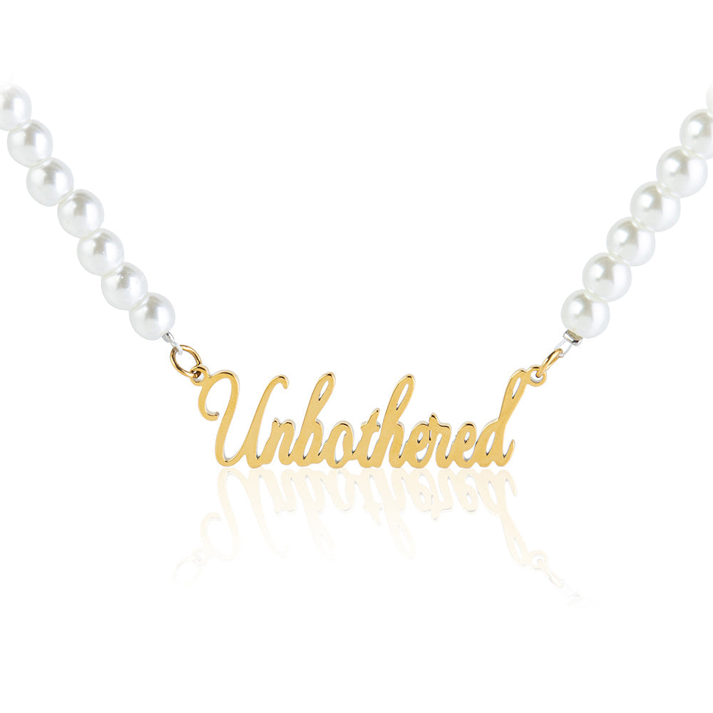Personalized Pearl Name Necklace