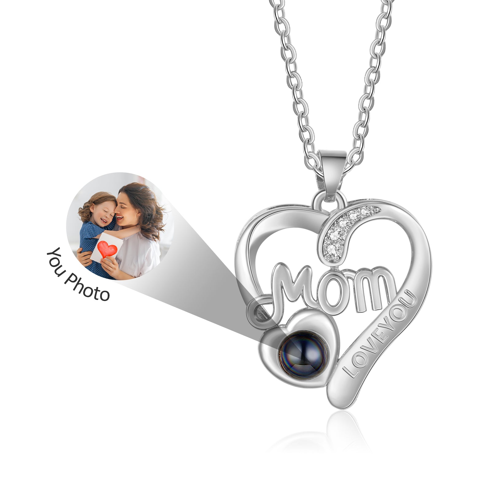 Custom Photo Projection Necklace
