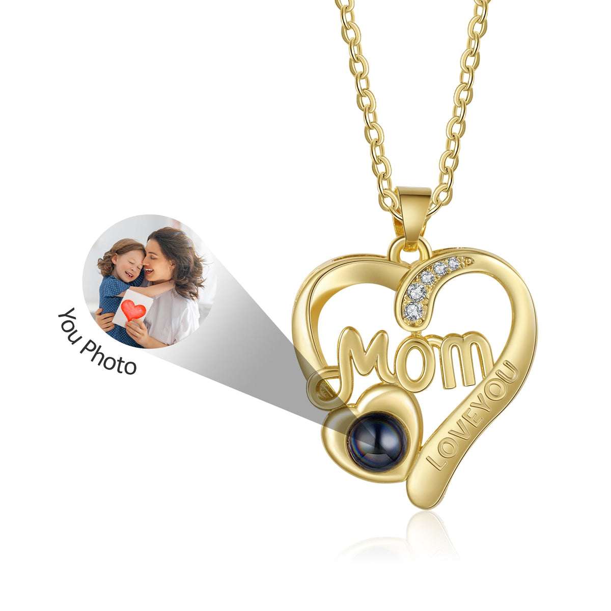 Custom Photo Projection Necklace