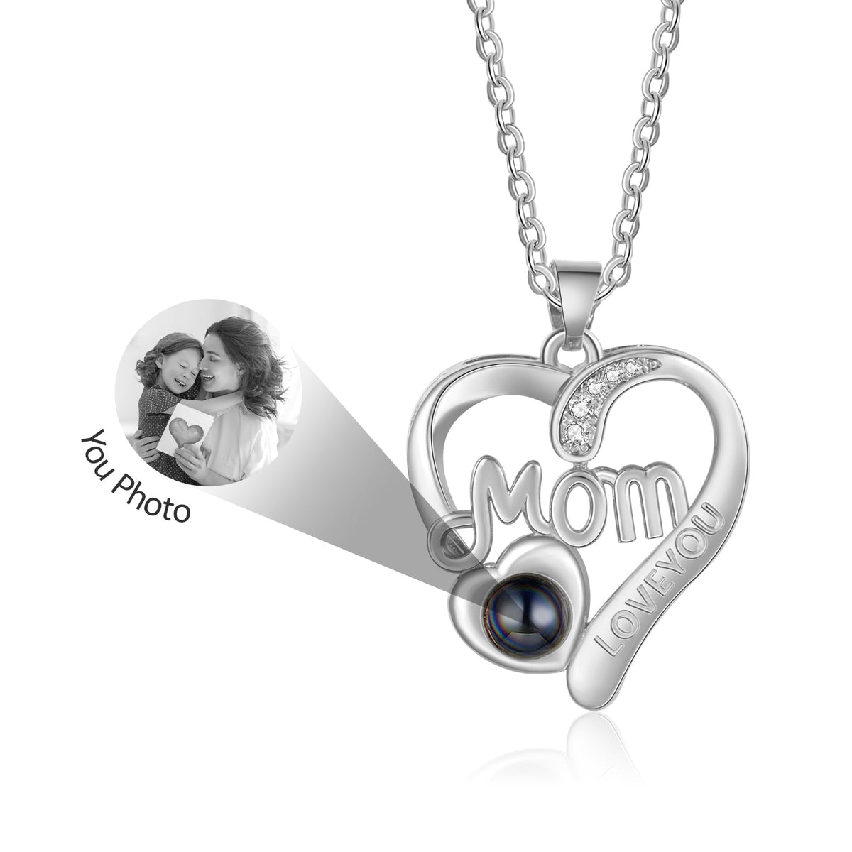 Custom Photo Projection Necklace