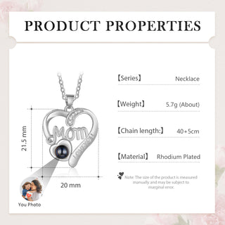 Custom Photo Projection Necklace