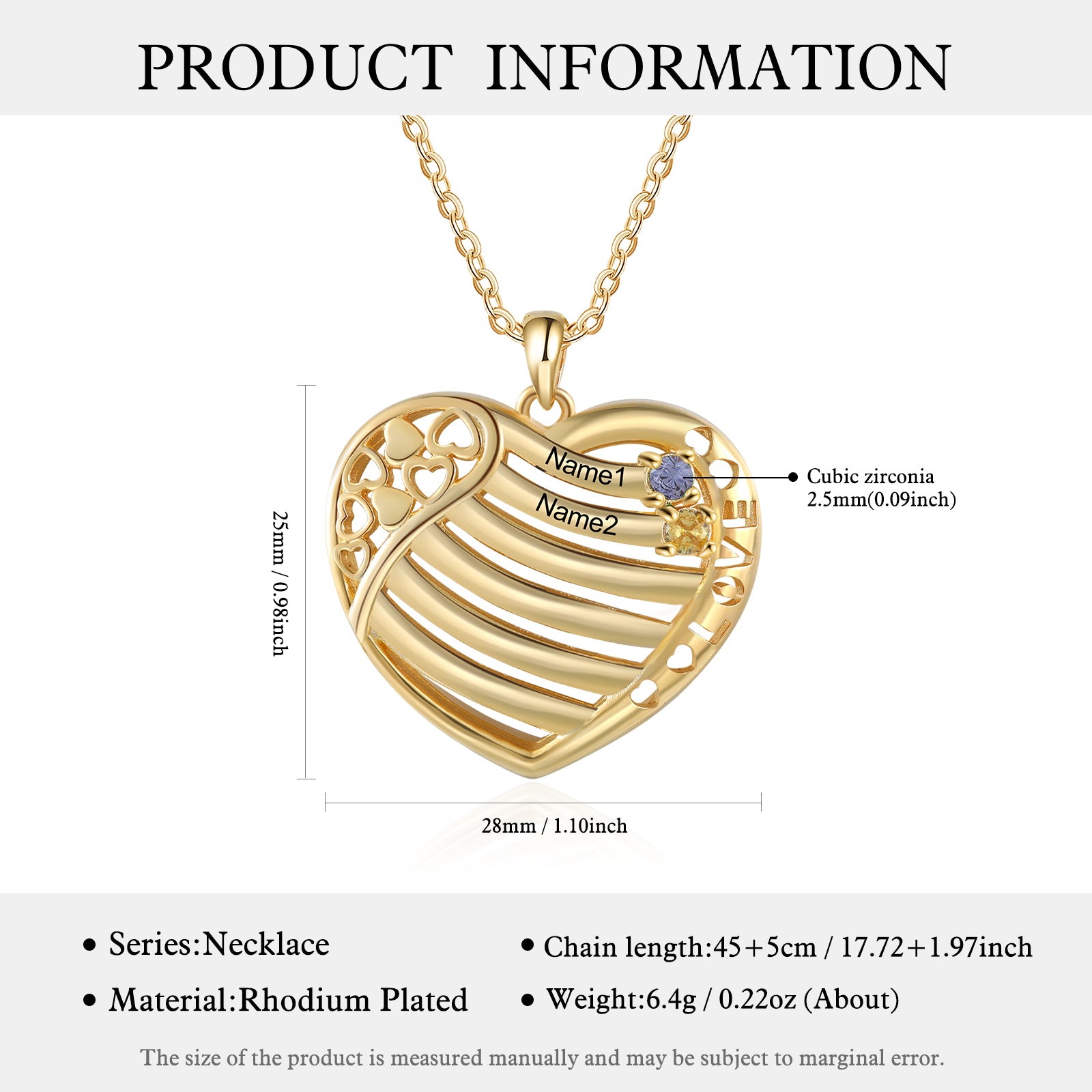 Custom Heart Necklace