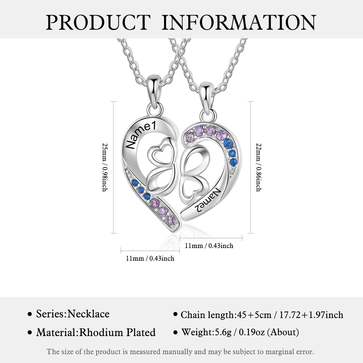 Custom Heart Necklace