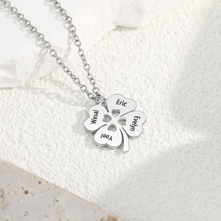 Custom Name Four-Clover Necklace