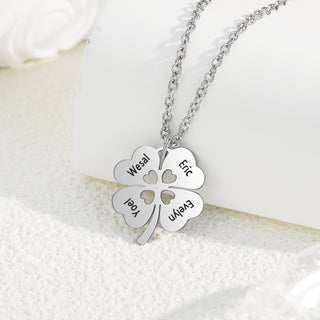Custom Name Four-Clover Necklace
