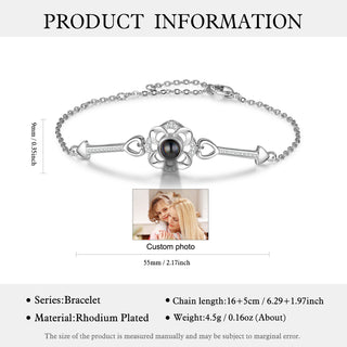 Custom Photo Projection Flower Necklace