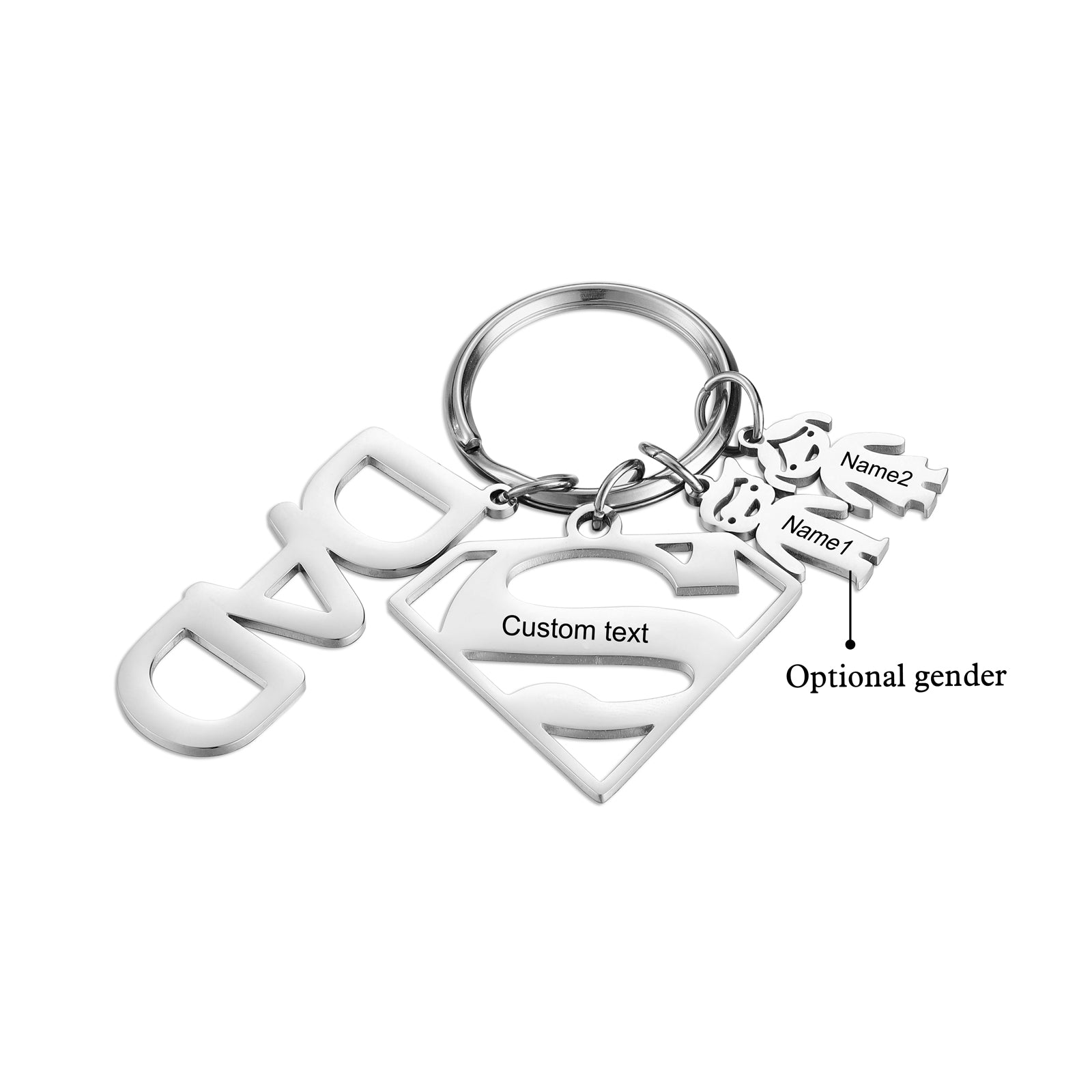 Custom Dad Keychain