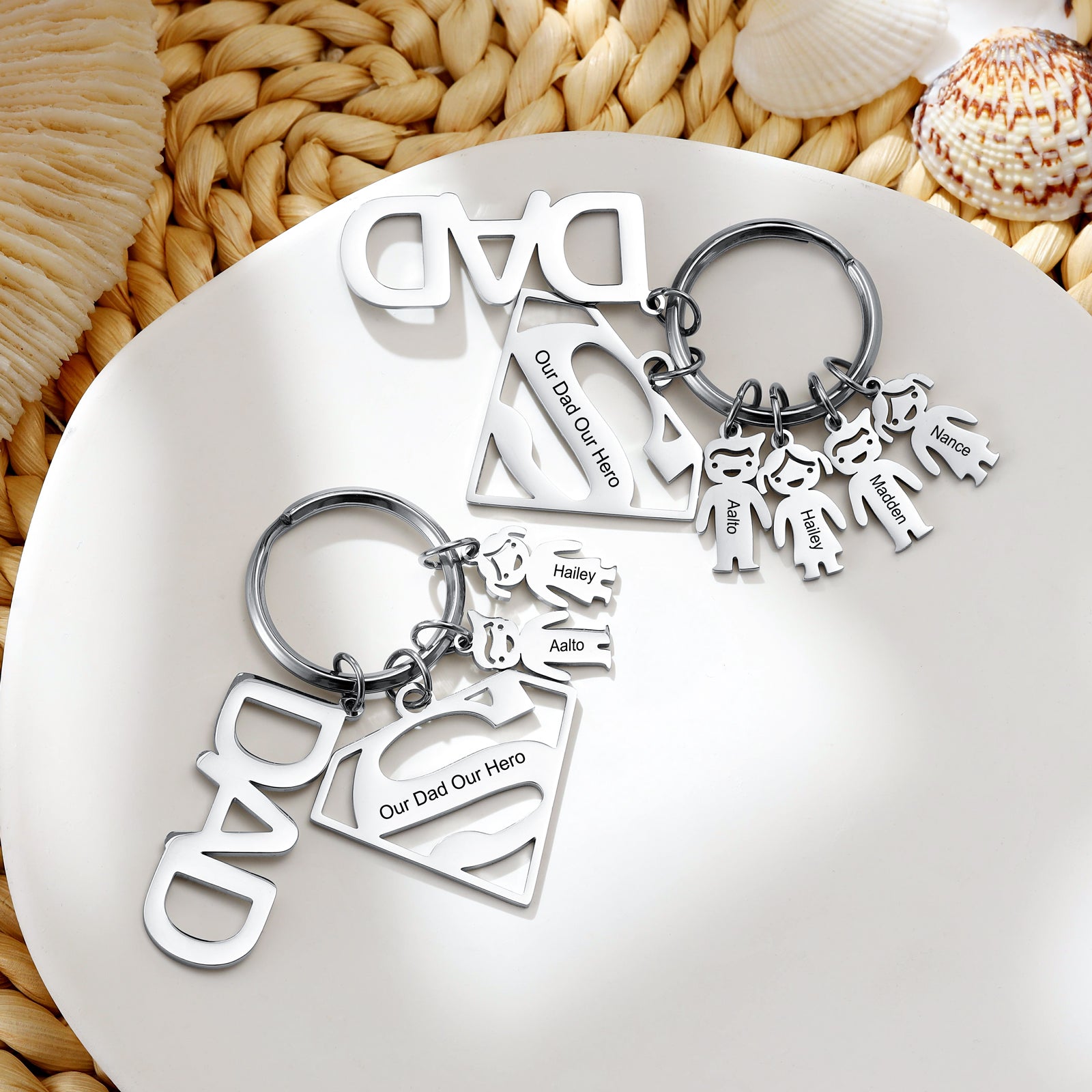 Custom Dad Keychain