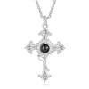 Custom Photo Projection Cross Necklace