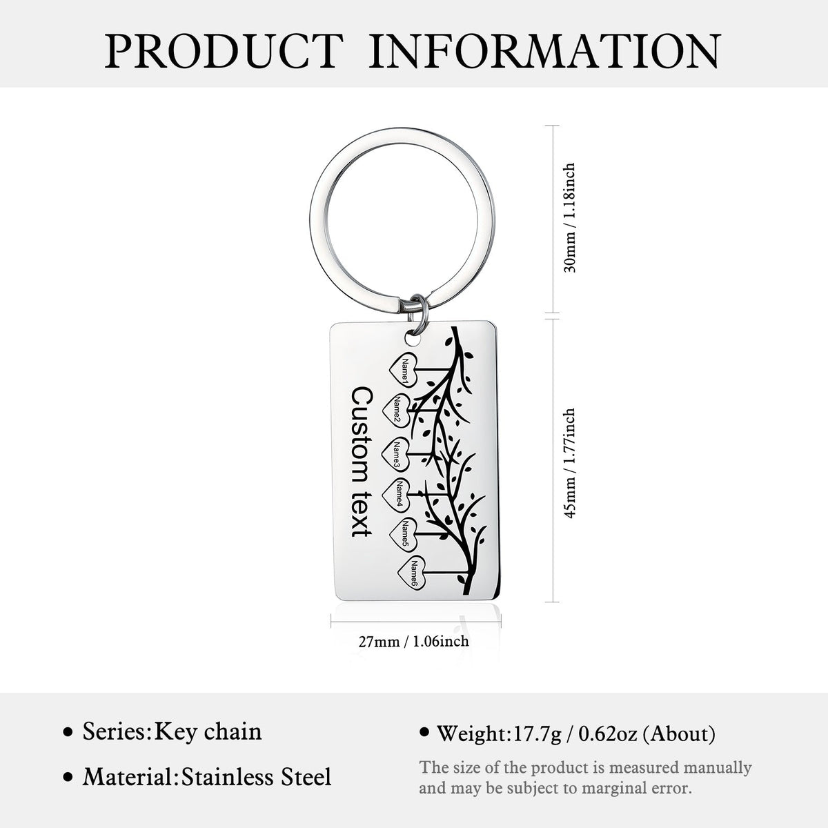 Custom Stainless Steel Keychain