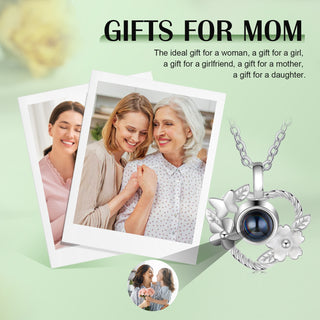 Custom Heart Photo Projection Necklace