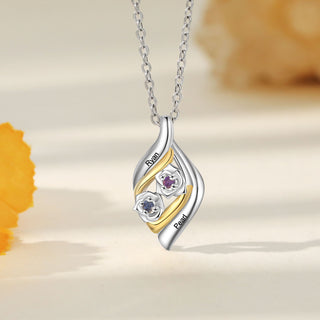 Custom Rose Flower Necklace