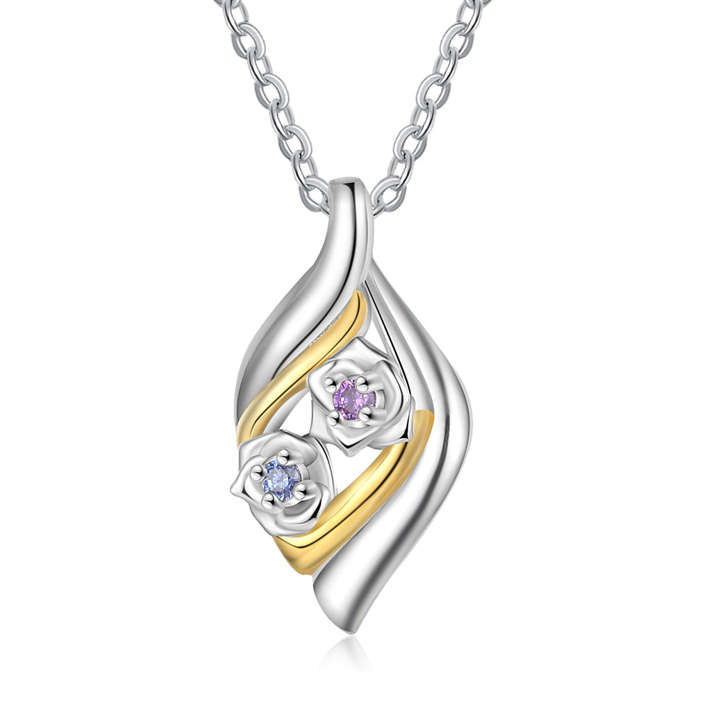 Custom Rose Flower Necklace