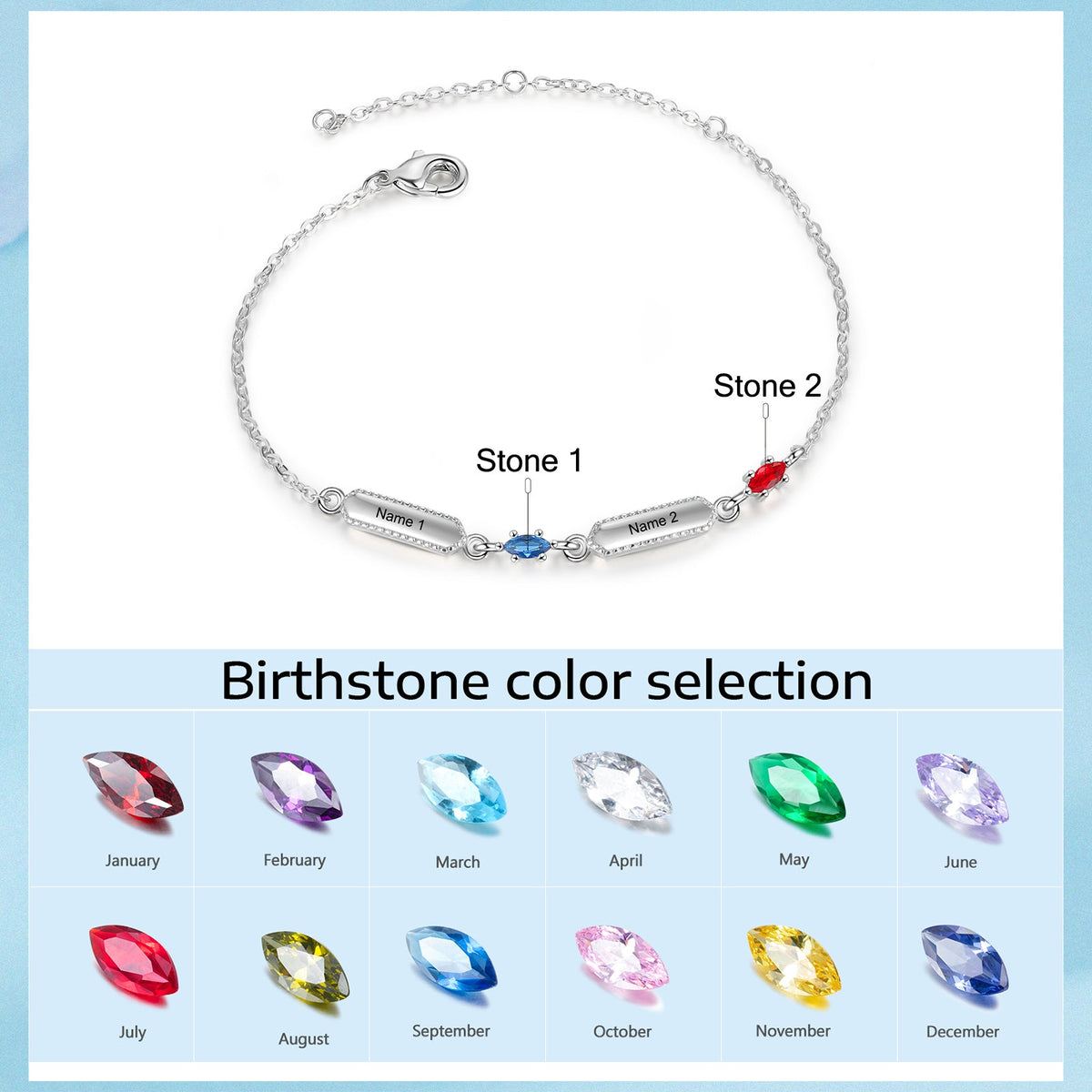 Custom Family Names Bracelet