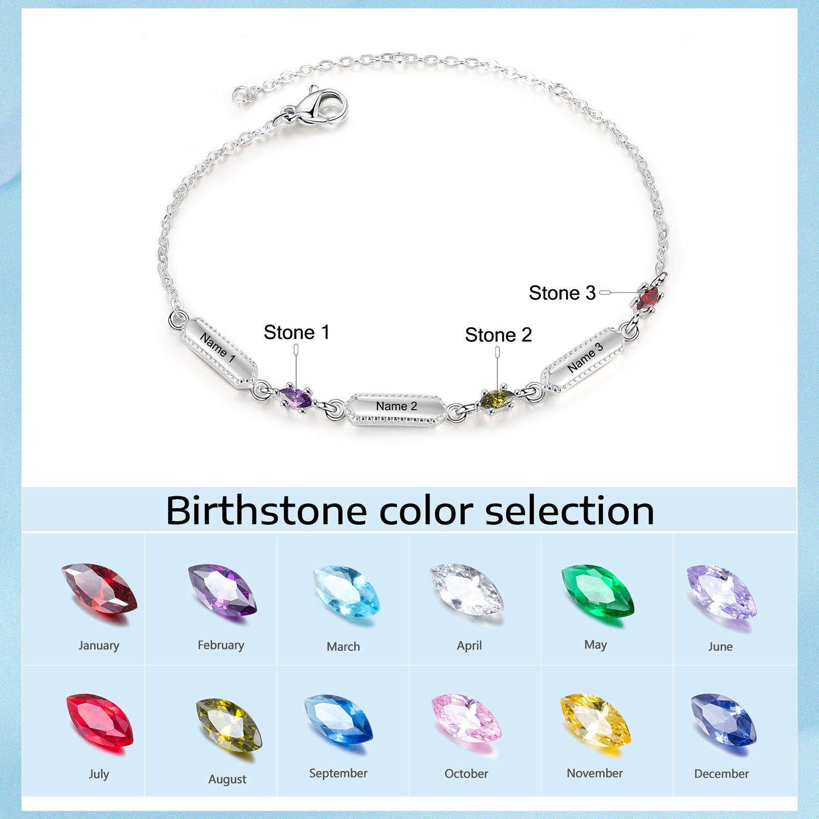 Custom Family Names Bracelet