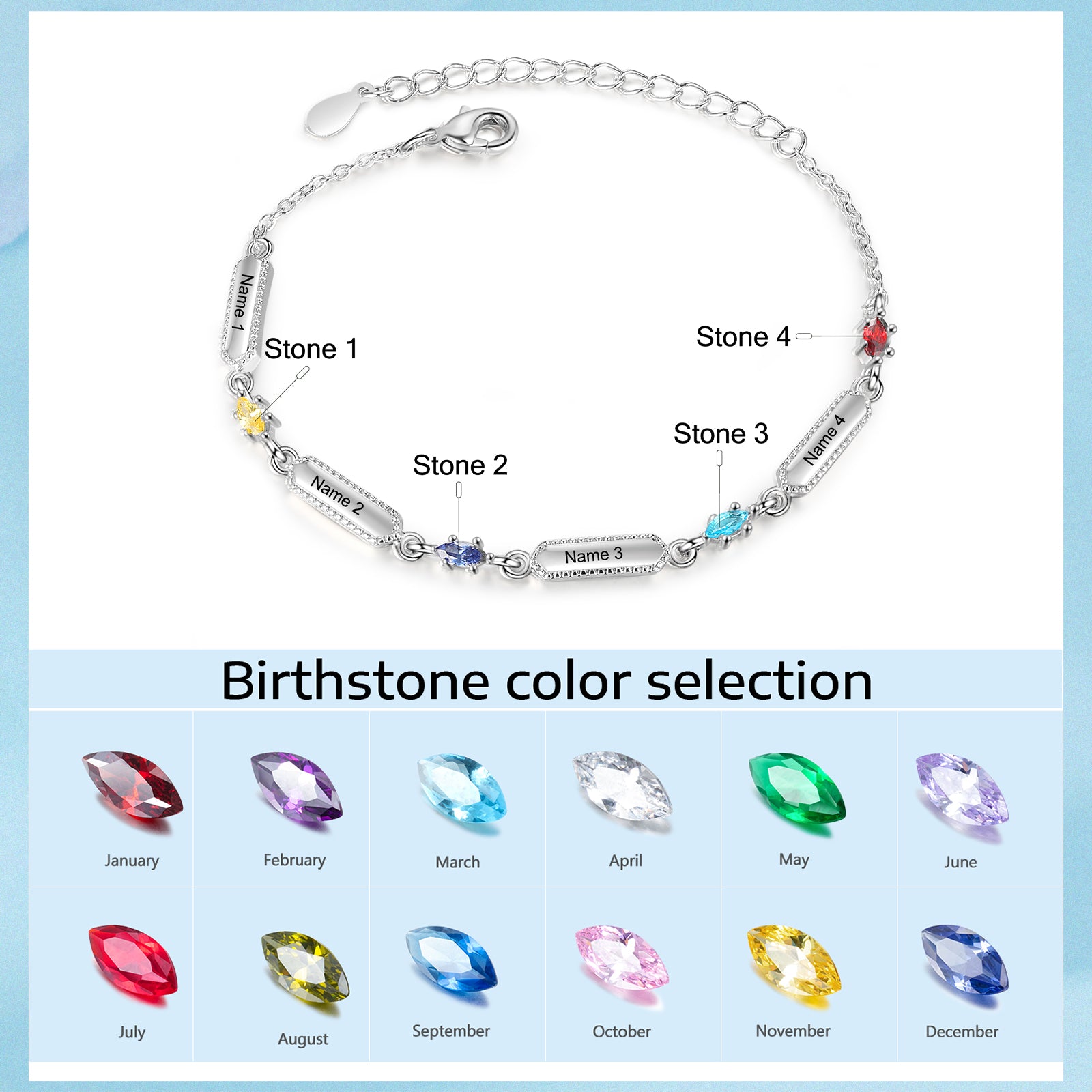 Custom Family Names Bracelet