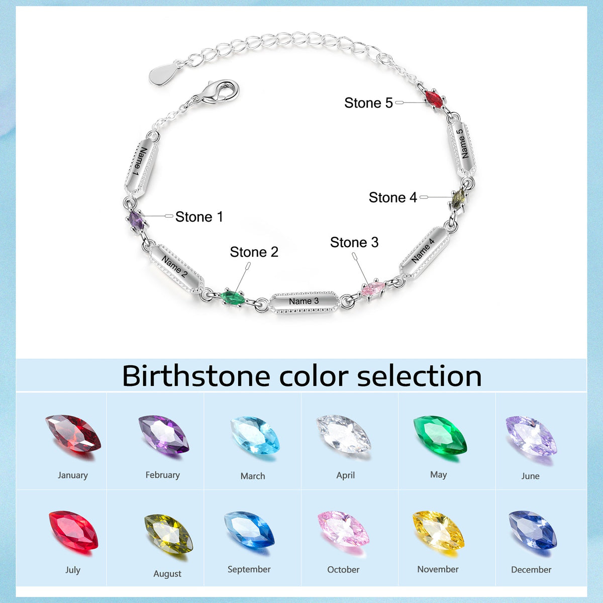 Custom Family Names Bracelet