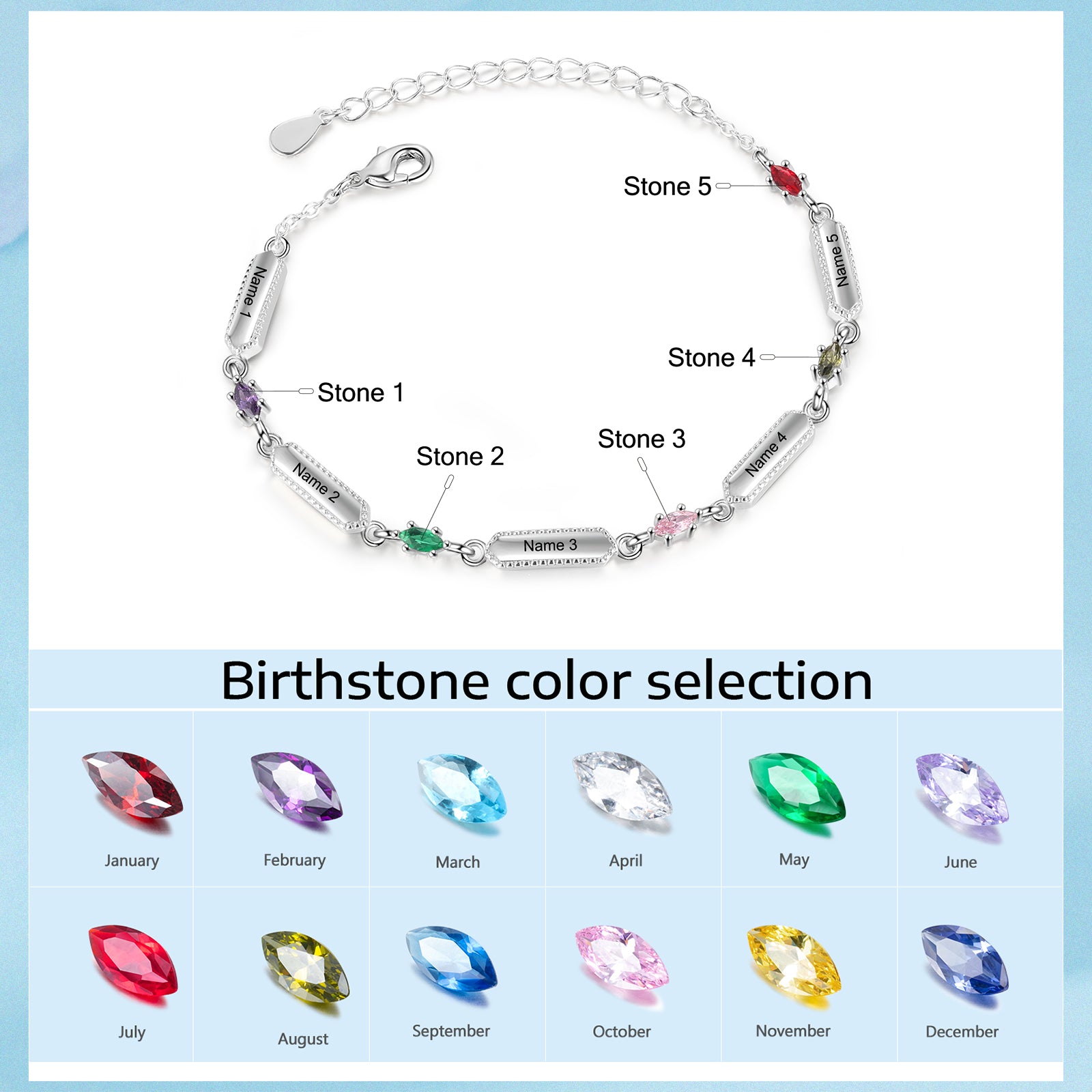 Custom Family Names Bracelet