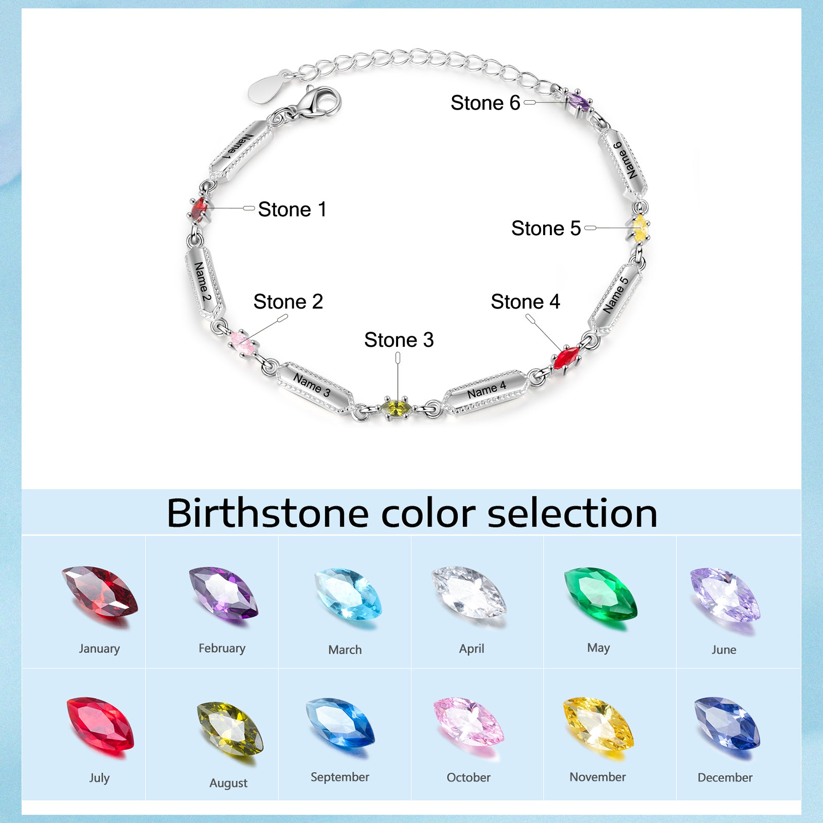 Custom Family Names Bracelet