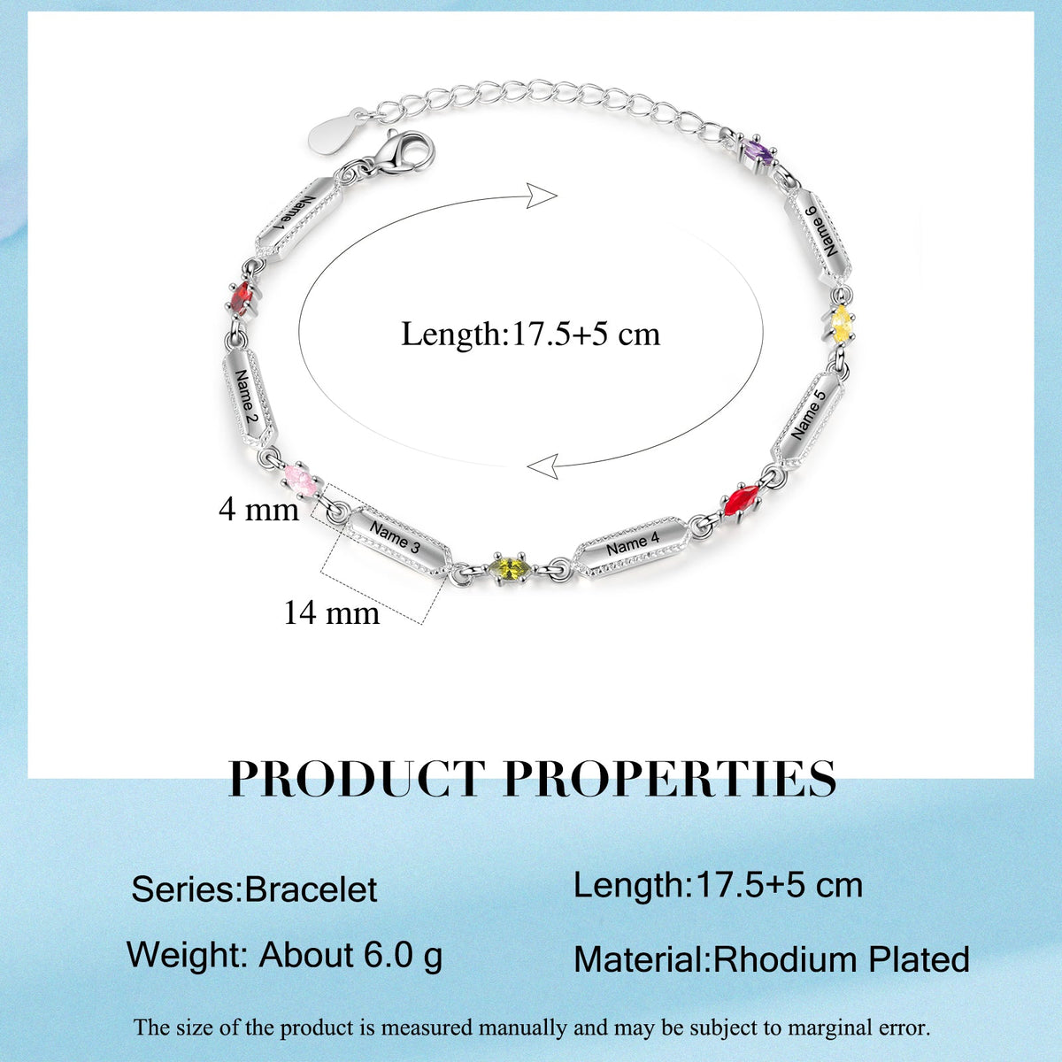 Custom Family Names Bracelet