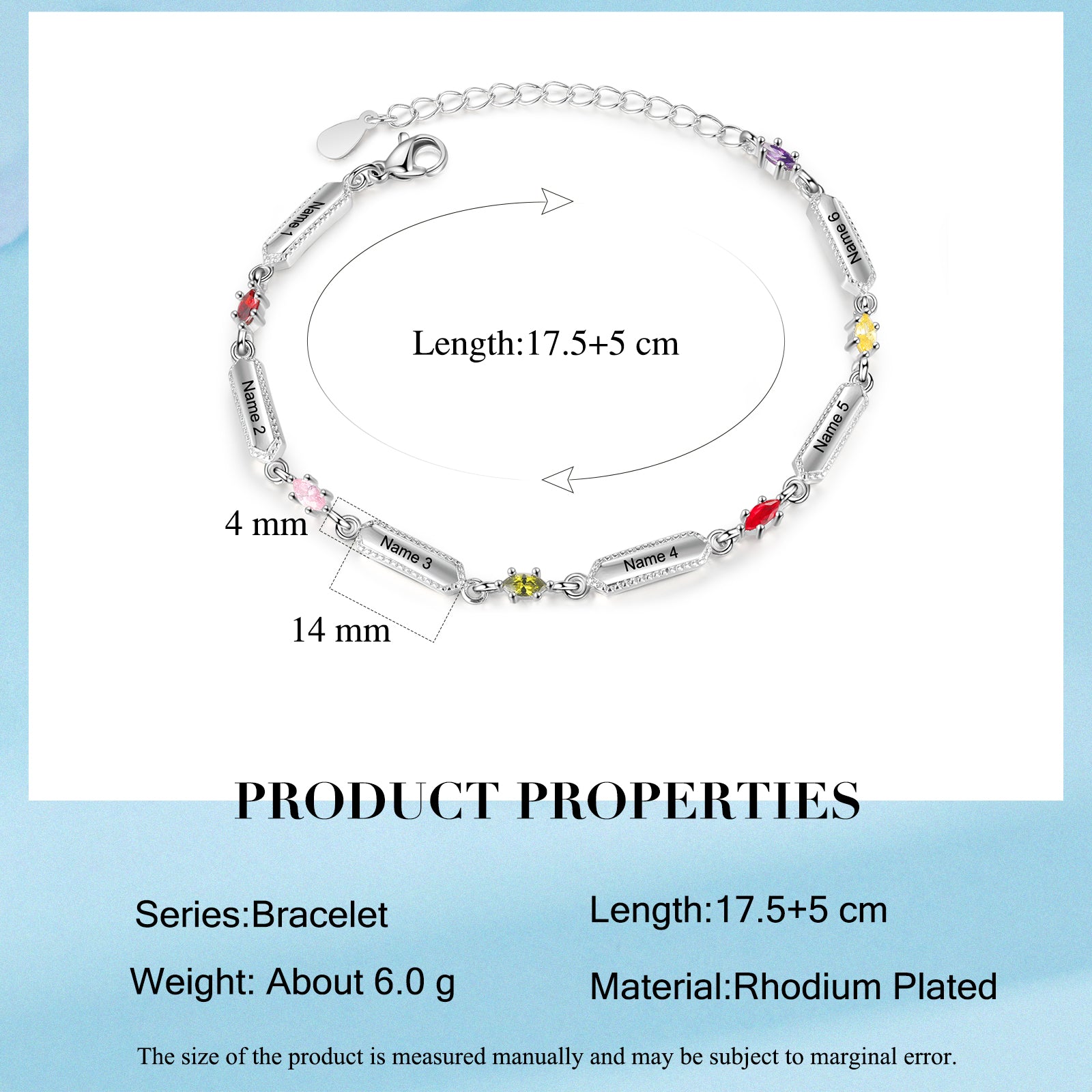 Custom Family Names Bracelet