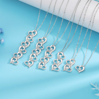 Custom Heart Necklace with Pearl