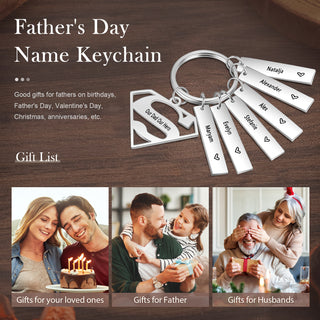 Personalized Diamond Stainless Steel Keychain