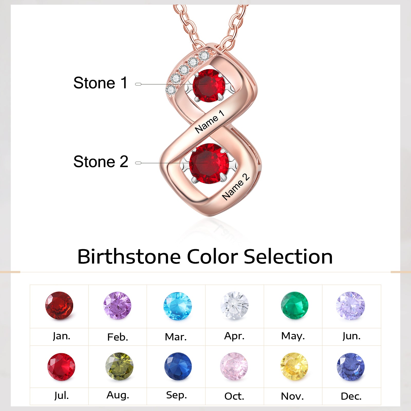 Custom Birthstone Necklace
