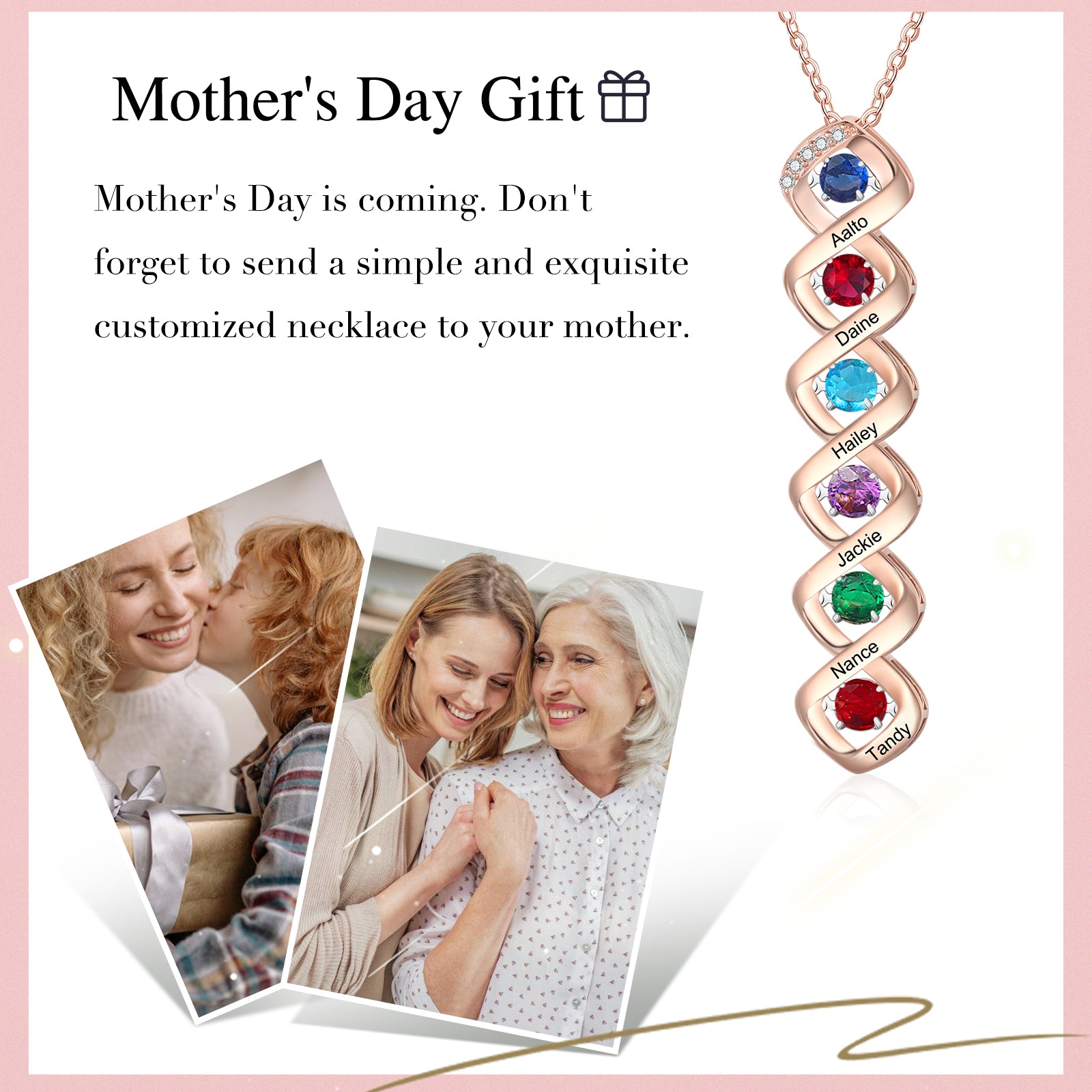 Custom Birthstone Necklace