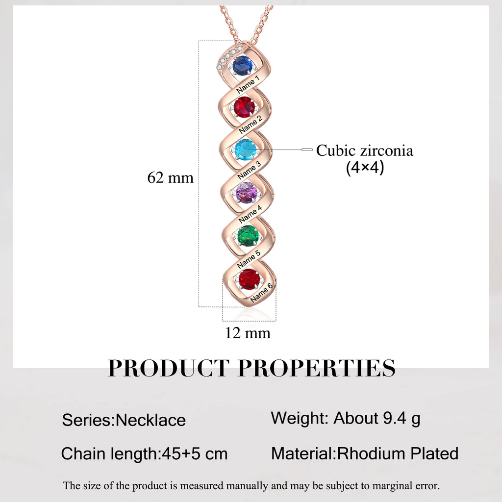Custom Birthstone Necklace