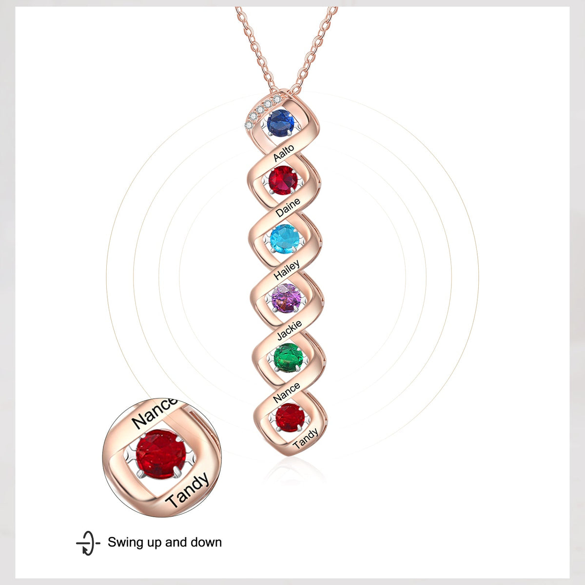 Custom Birthstone Necklace