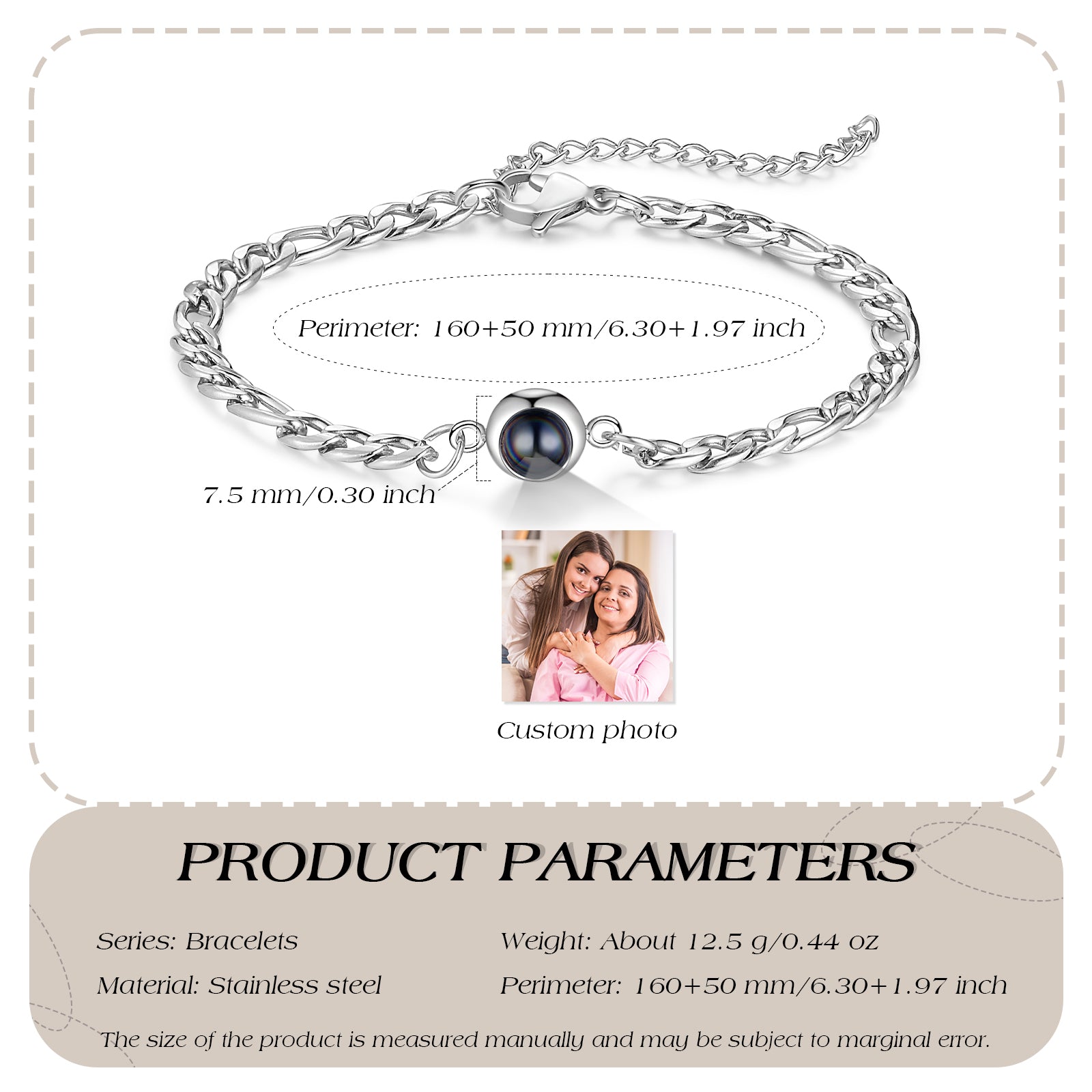 Custom Photo Projection Bracelet