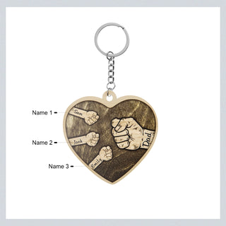 Custom Heart Shaped Keychain