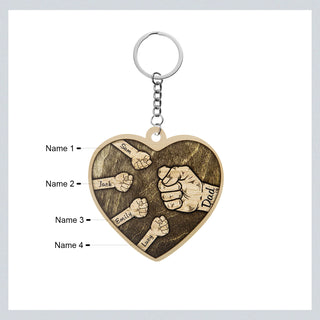 Custom Heart Shaped Keychain