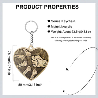 Custom Heart Shaped Keychain