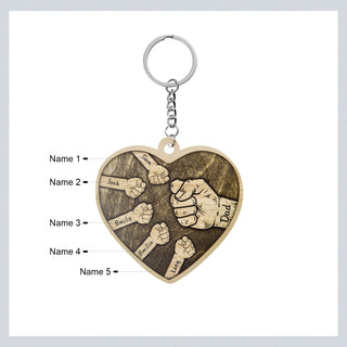 Custom Heart Shaped Keychain