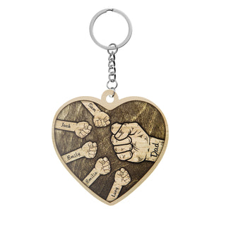 Custom Heart Shaped Keychain