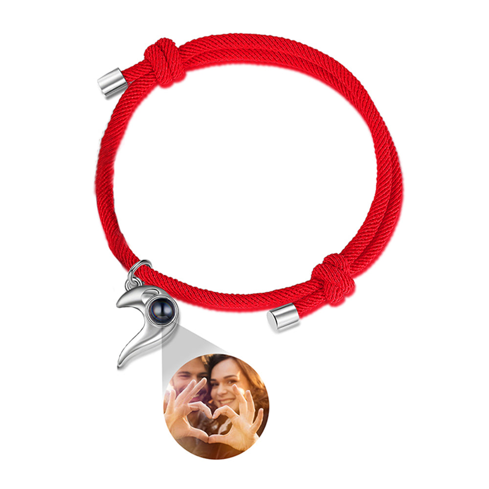 Custom Photo Projection Couple Bracelet