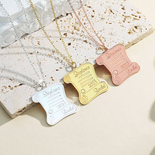 Custom Graduation Pendant Necklace