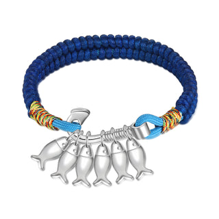 Custom Name Brcalete with Fish