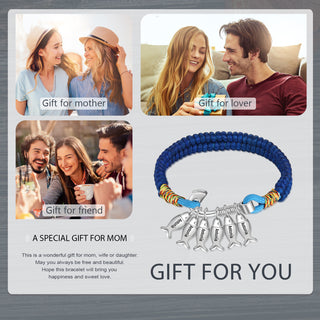 Custom Name Brcalete with Fish