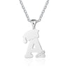 Custom Letter Necklace with Graduation Hat