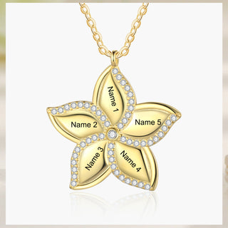 Custom Name Star Flower Necklace