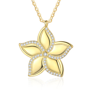 Custom Name Star Flower Necklace