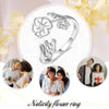 925 Sterling Silver Custom Birthflower Ring
