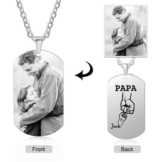 Custom Photo Stainless Steel Necklace