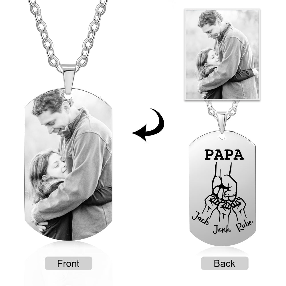 Custom Photo Stainless Steel Necklace