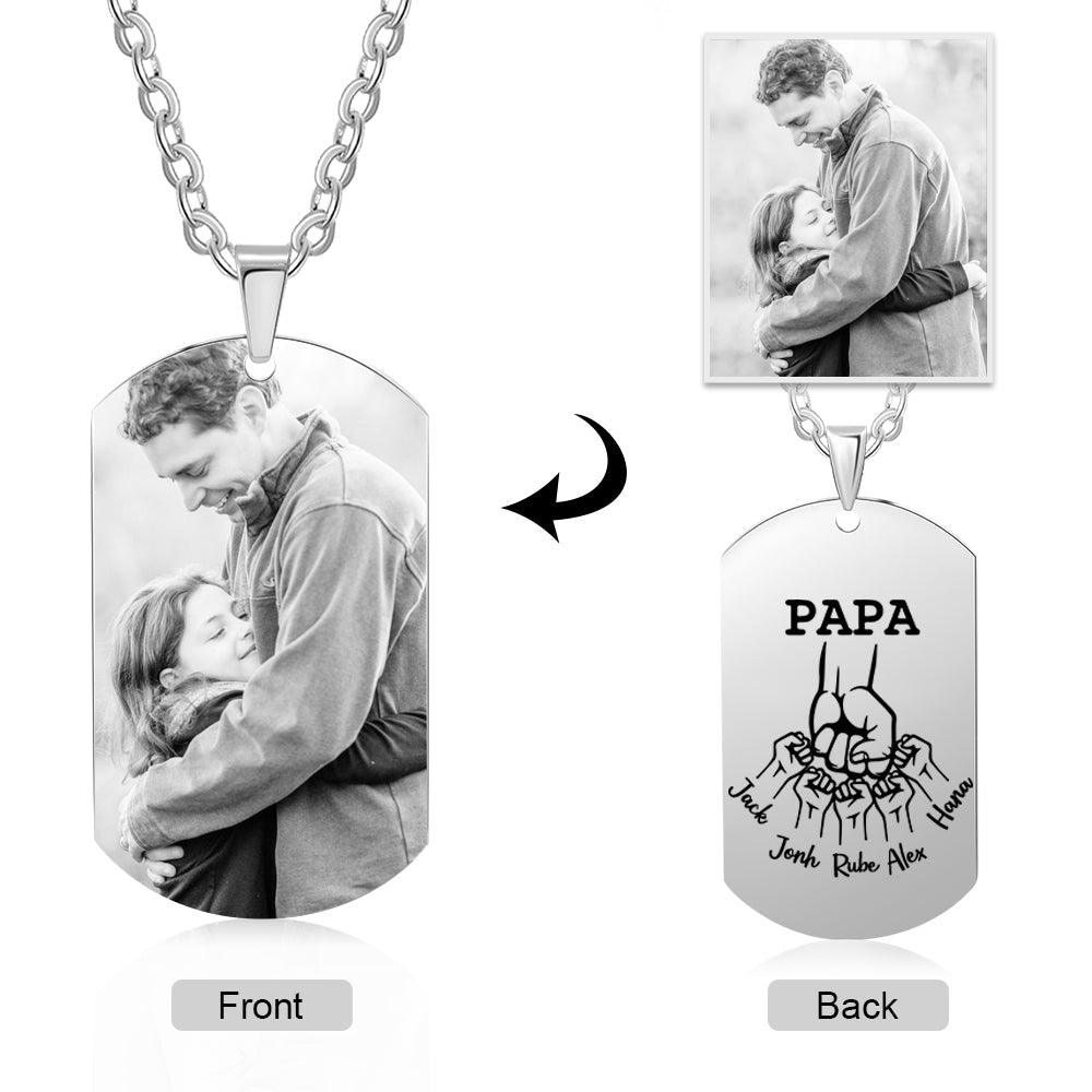 Custom Photo Stainless Steel Necklace