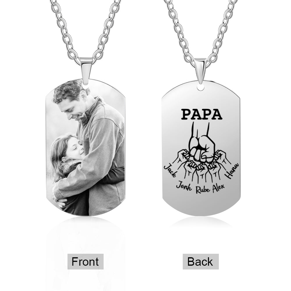 Custom Photo Stainless Steel Necklace